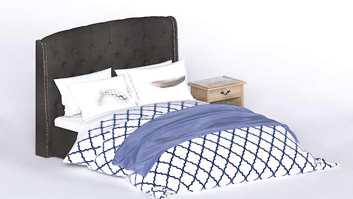 渲染模型_床2107