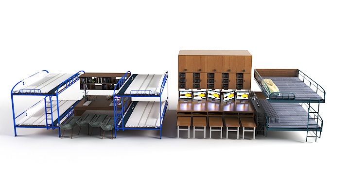 渲染模型_床2125