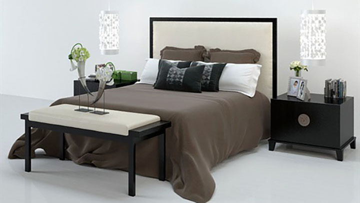 渲染模型_床2219