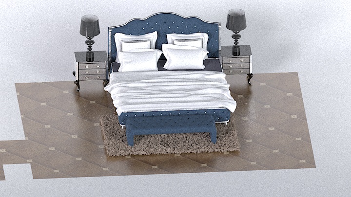 渲染模型_床2237