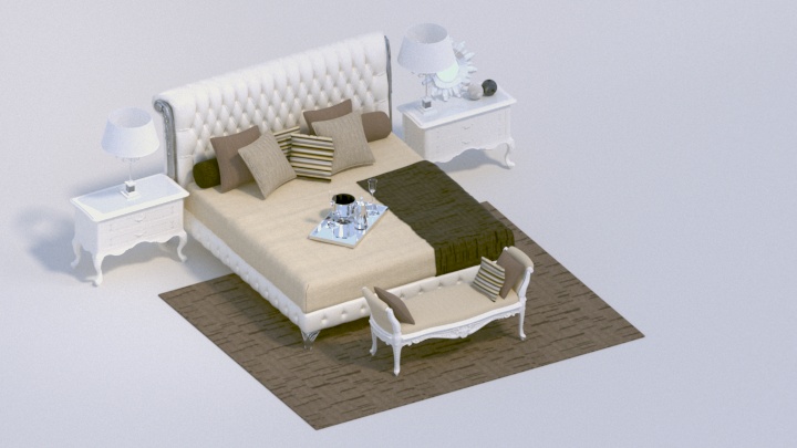 渲染模型_床2262