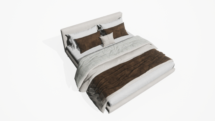 渲染模型_床2276