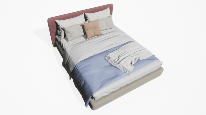 渲染模型_床2277