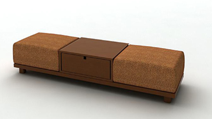 渲染模型_床前椅001