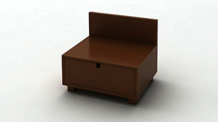 渲染模型_床头柜039