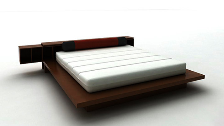 渲染模型_床组002