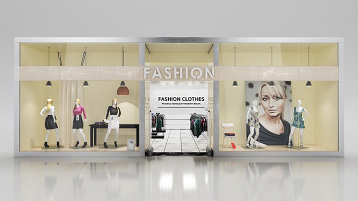 渲染模型_店铺橱窗007