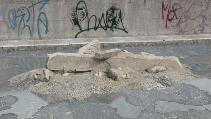 渲染模型_废墟036