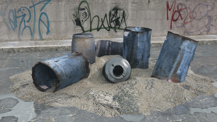 渲染模型_废墟050