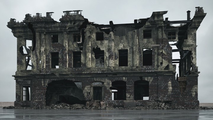 渲染模型_废墟建筑013