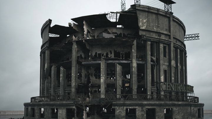 渲染模型_废墟建筑024