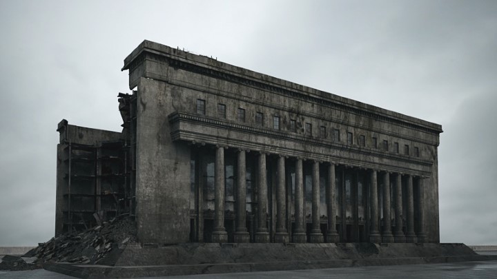 渲染模型_废墟建筑026