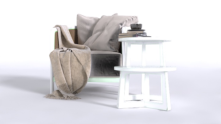 渲染模型_扶手椅021