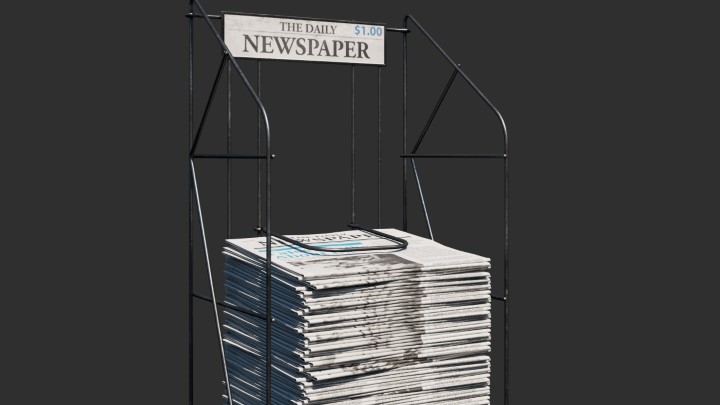 渲染模型_报纸杂志001