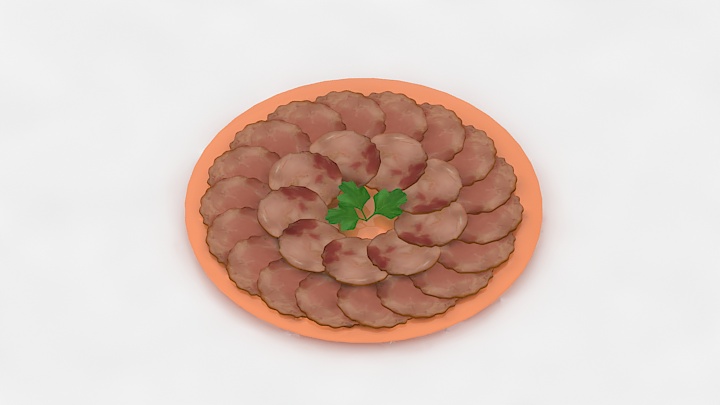 渲染模型_披萨002