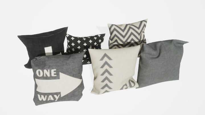 渲染模型_抱枕148