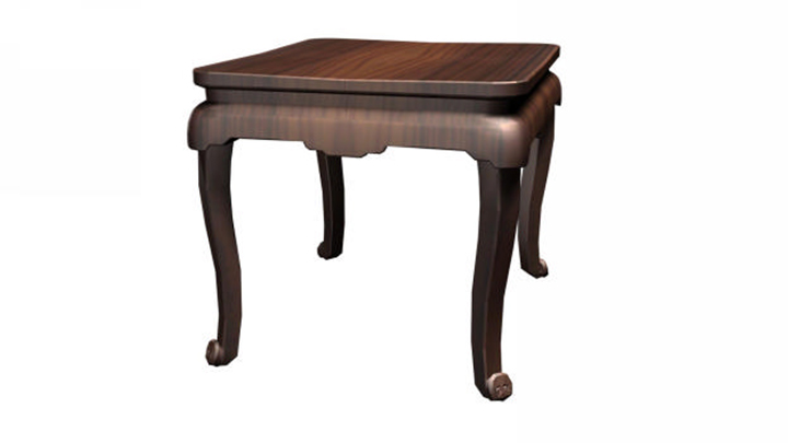 渲染模型_方桌010