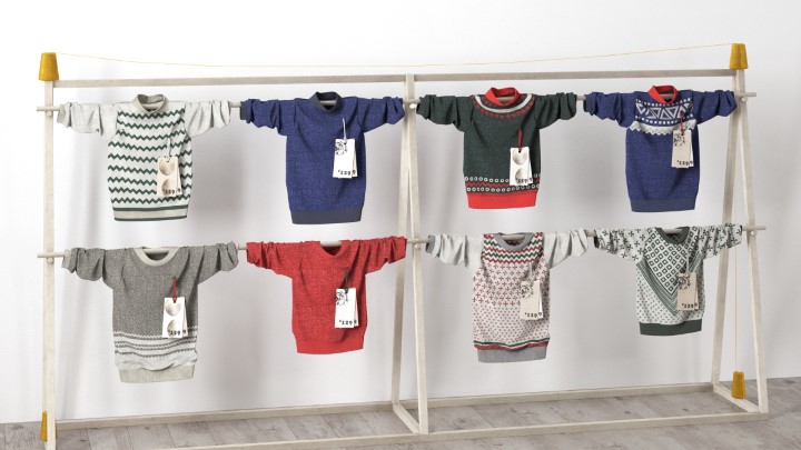 渲染模型_服装展示015