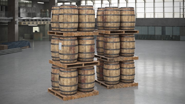 渲染模型_木桶储存001