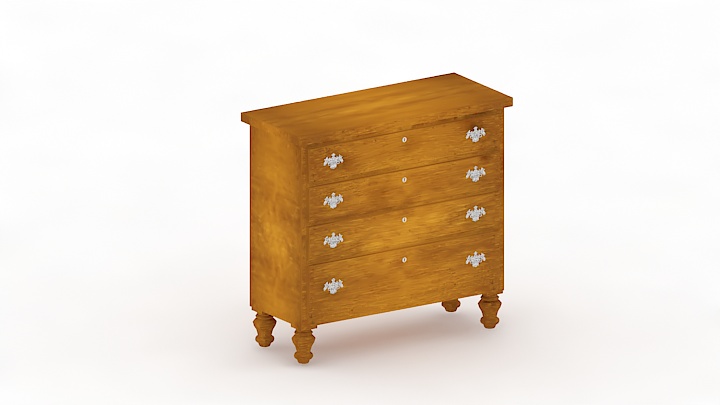 渲染模型_柜子1991