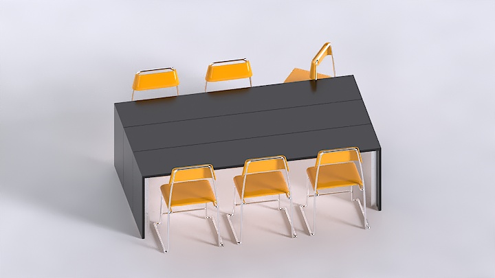 渲染模型_桌椅1012