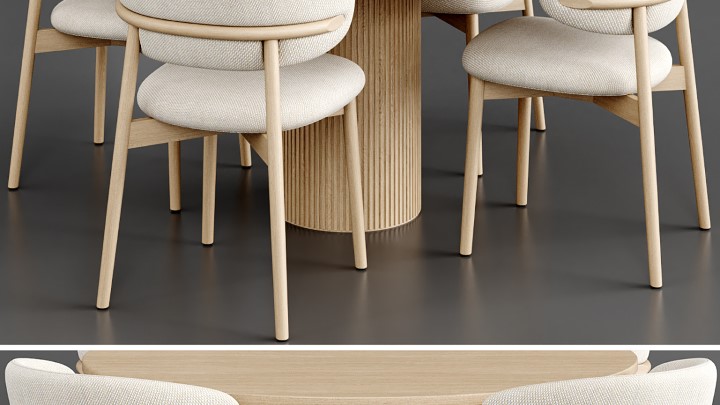 渲染模型_桌椅459