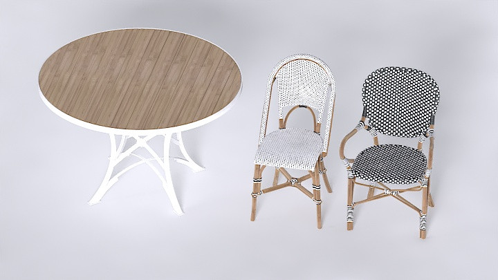 渲染模型_桌椅477