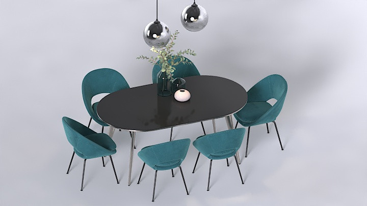 渲染模型_桌椅490