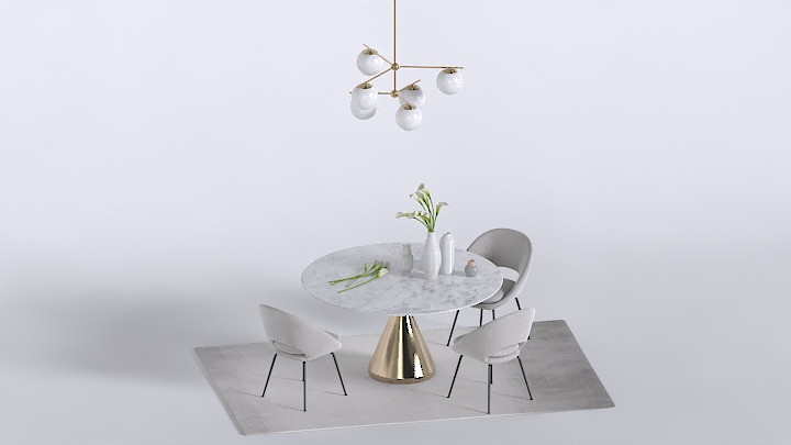 渲染模型_桌椅491