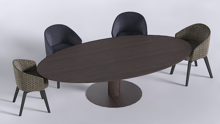 渲染模型_桌椅601