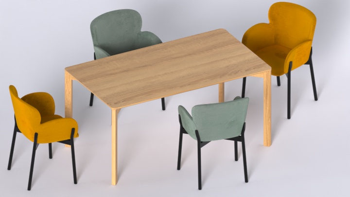 渲染模型_桌椅637