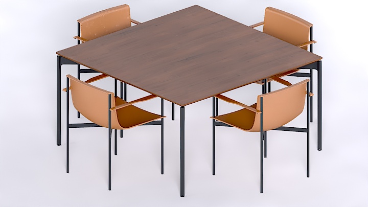 渲染模型_桌椅649