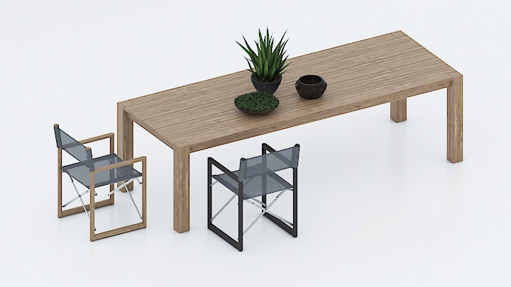 渲染模型_桌椅680