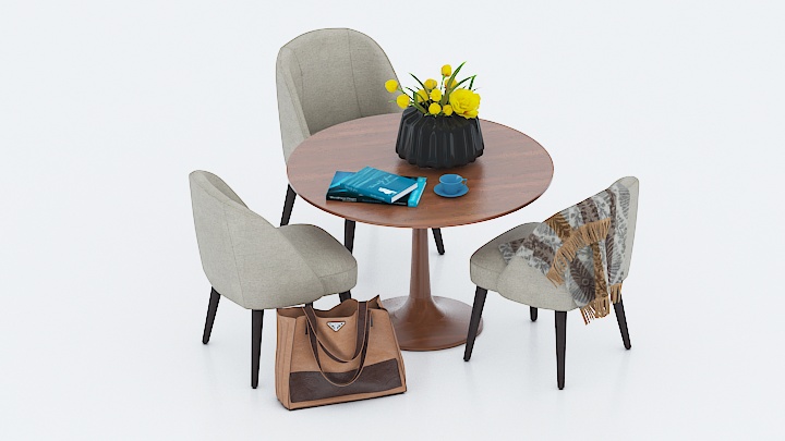 渲染模型_桌椅681