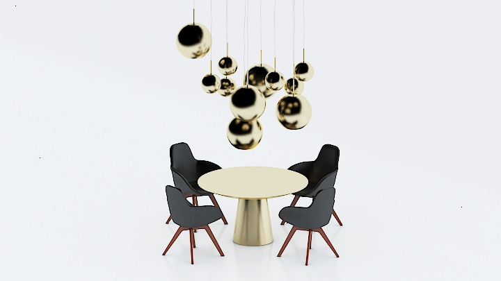 渲染模型_桌椅689