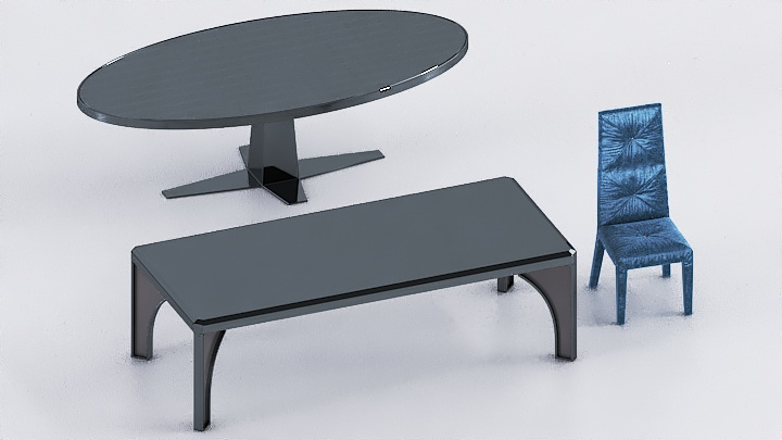 渲染模型_桌椅705