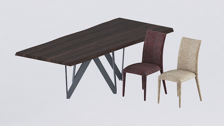 渲染模型_桌椅711