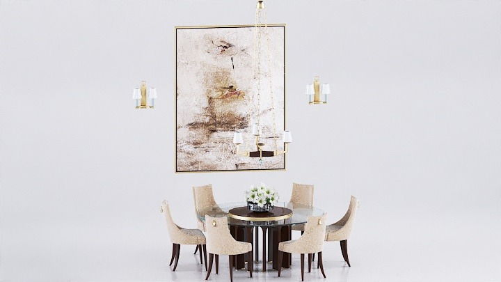 渲染模型_桌椅718