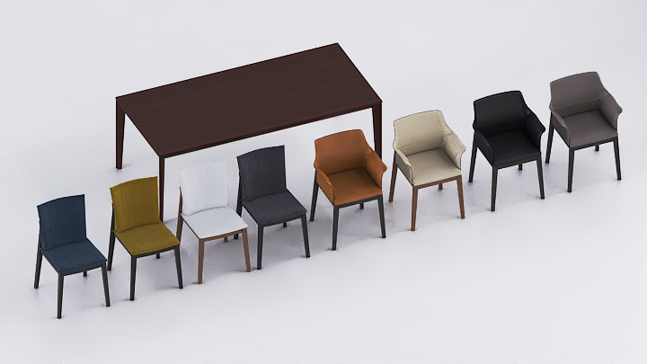 渲染模型_桌椅721