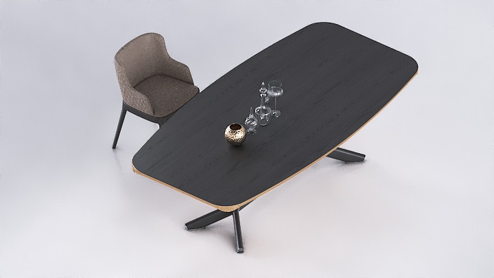 渲染模型_桌椅736