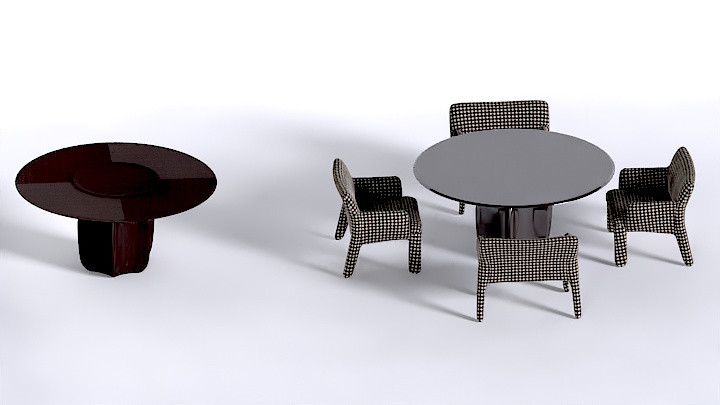 渲染模型_桌椅782
