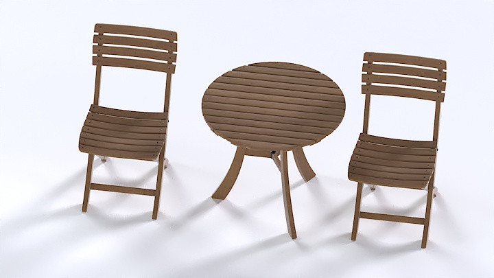 渲染模型_桌椅815