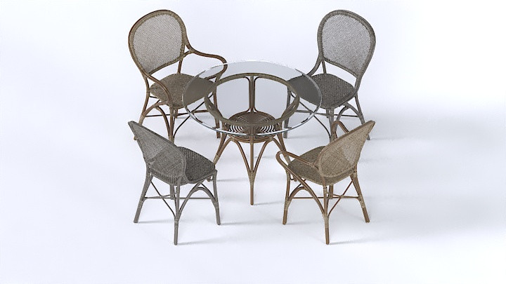 渲染模型_桌椅818