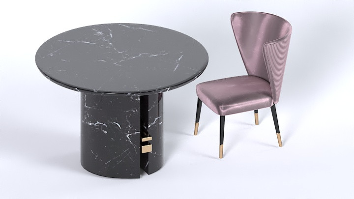 渲染模型_桌椅820