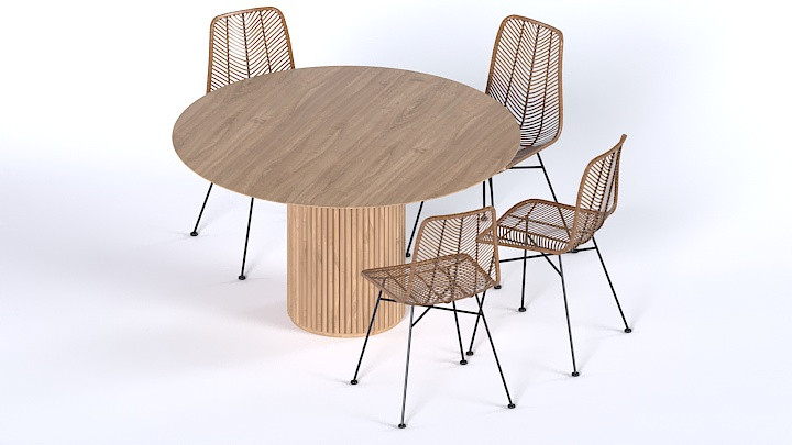 渲染模型_桌椅821