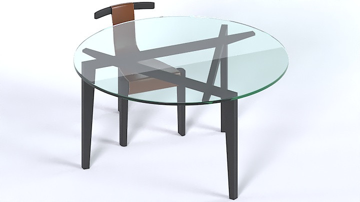 渲染模型_桌椅825