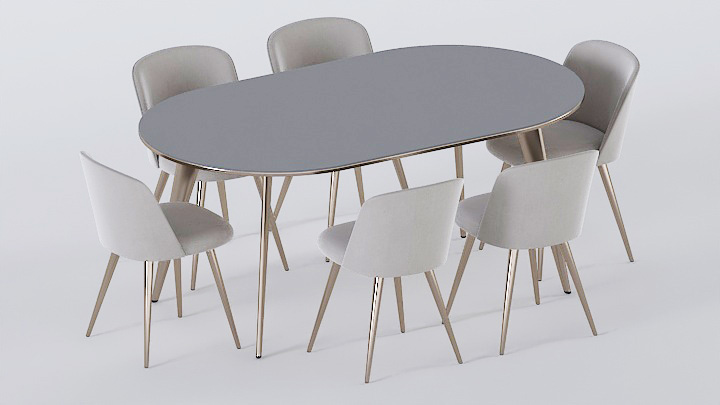 渲染模型_桌椅878