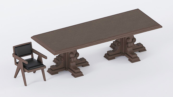 渲染模型_桌椅896