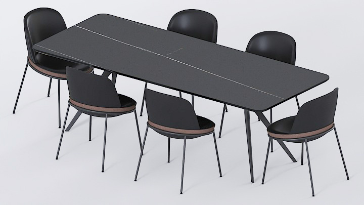 渲染模型_桌椅903