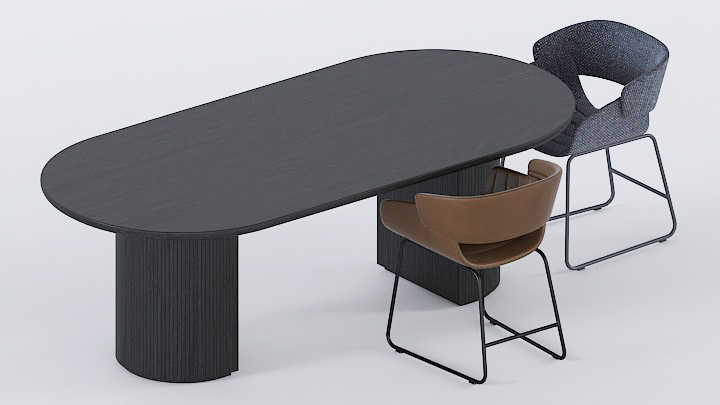 渲染模型_桌椅914